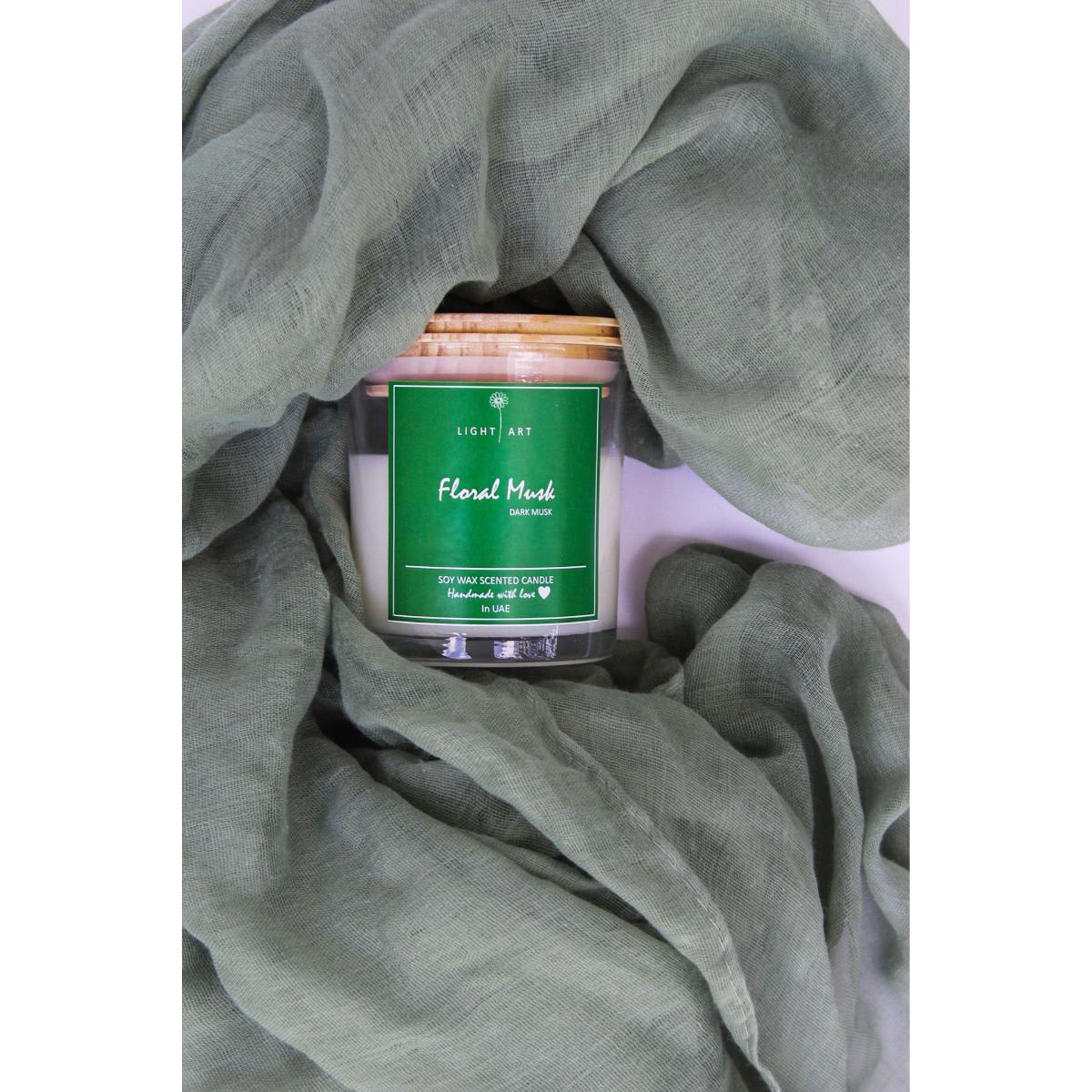 Floral Musk Scented Candle Jar