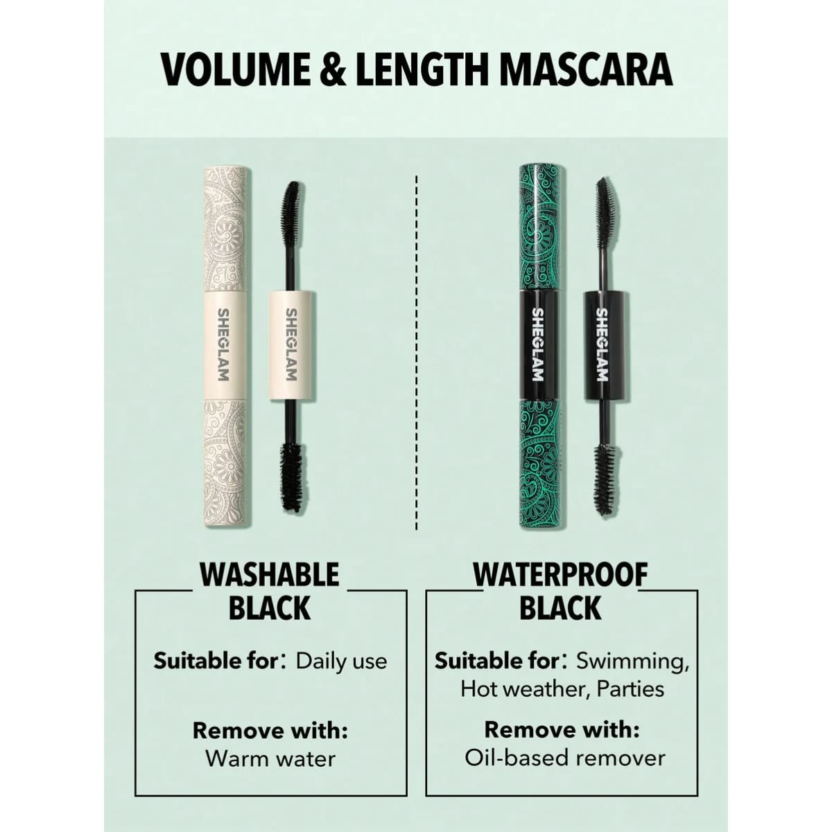 Sheglam All In One Volume & Length Mascara Wp Black 8g