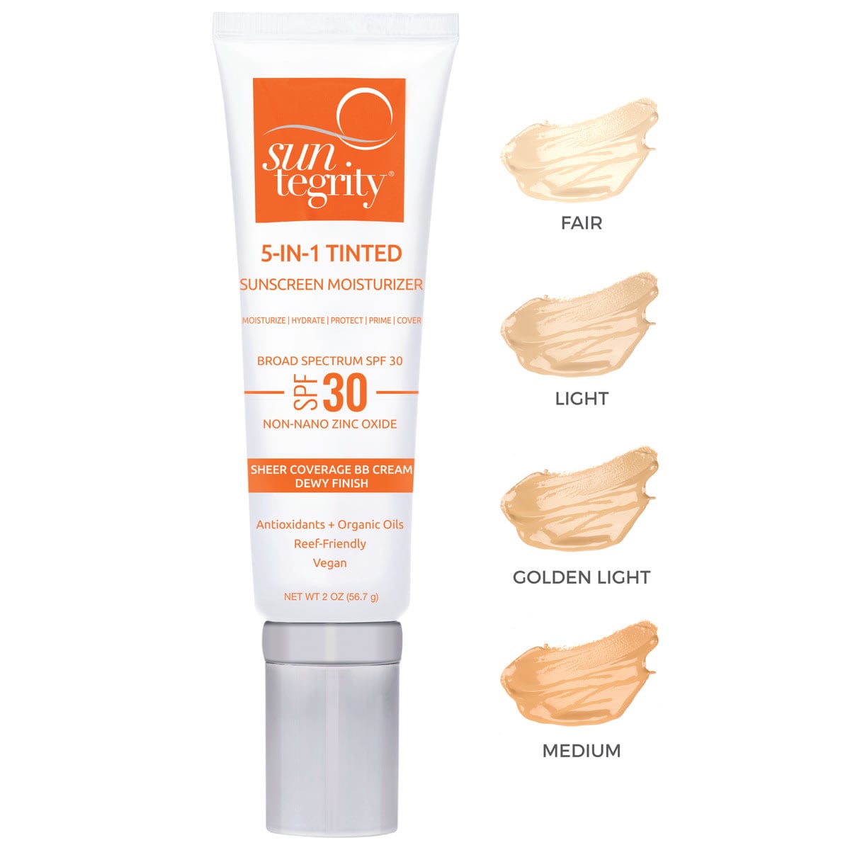 5 In 1 Tinted Sunscreen Moisturizer Broad Spectrum Spf 30