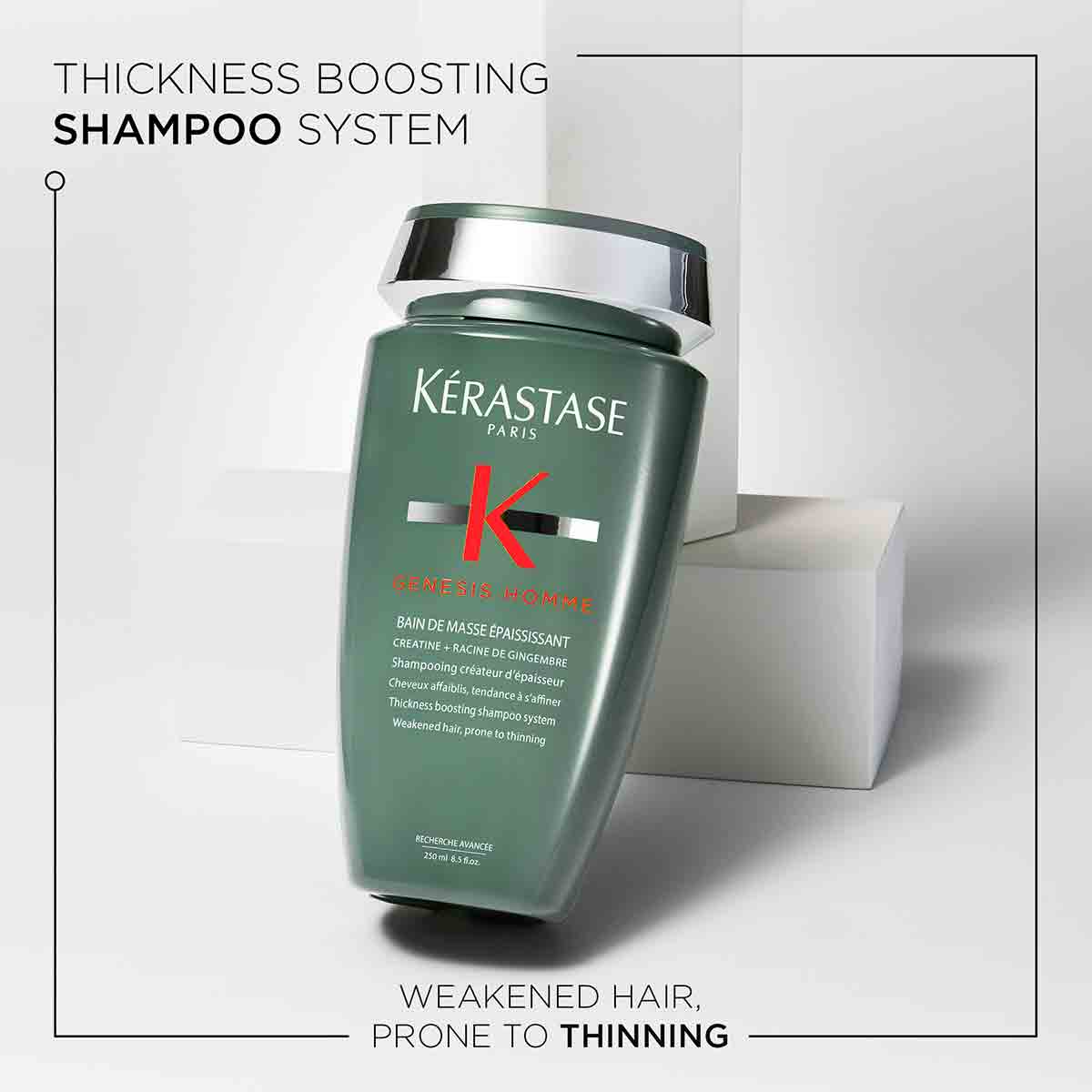 Genesis Homme Bain De Masse Thickening Shampoo For Weakened Hair, 250ml
