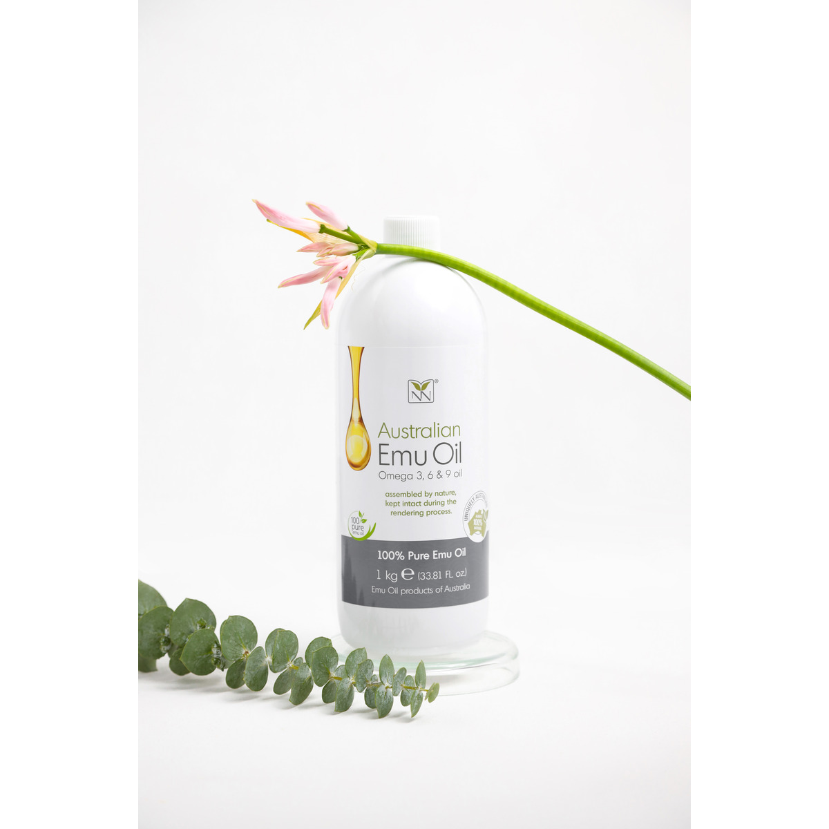 100% Pure Unscented Australian Emu Oil For Skin