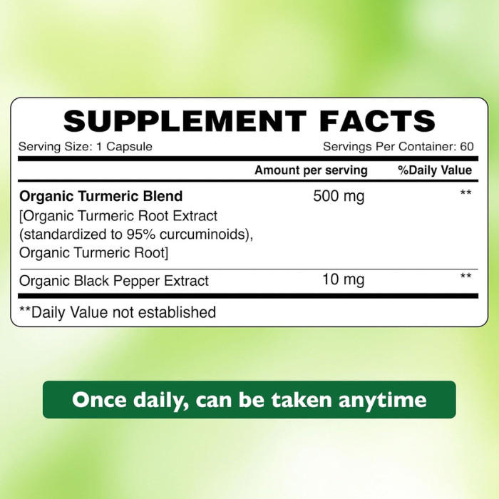 Extra Strength Turmeric With Black Pepper, 4-in-1 Joint Support, Brain Health, Vegan