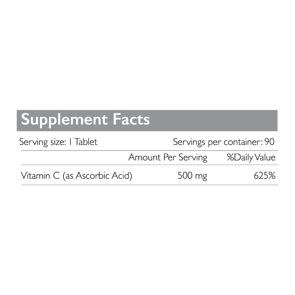 Vitamin C 500mg Â€“ Supports Immune System, Iron Absorption, Antioxidant Formula For Skin & Joints