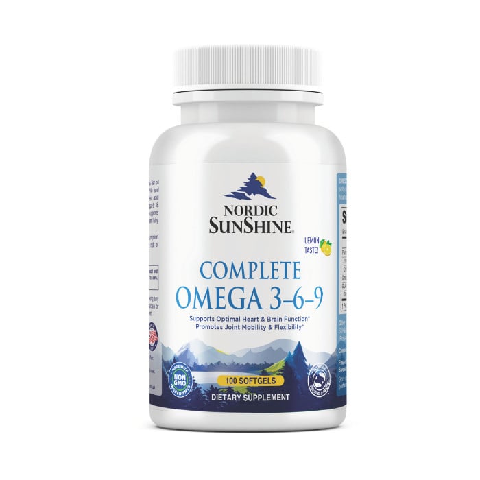 Complete Omega 3-6-9 Heart, Brain & Joint Support With Borage Oil Softgels