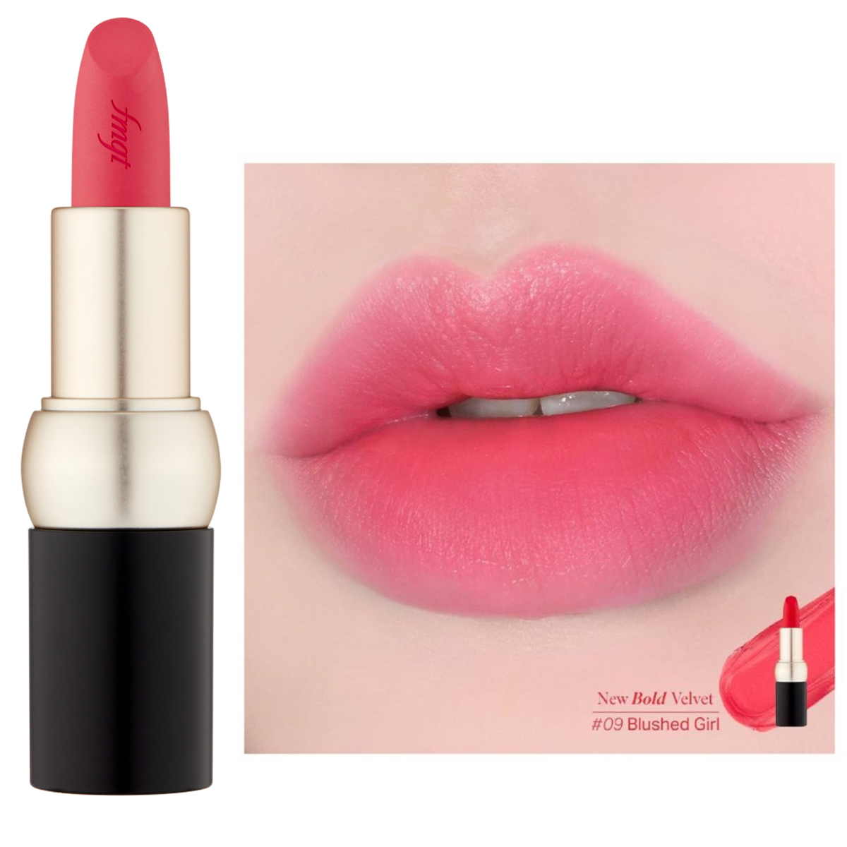 New Bold Velvet Lipstick 09 Blushed Girl