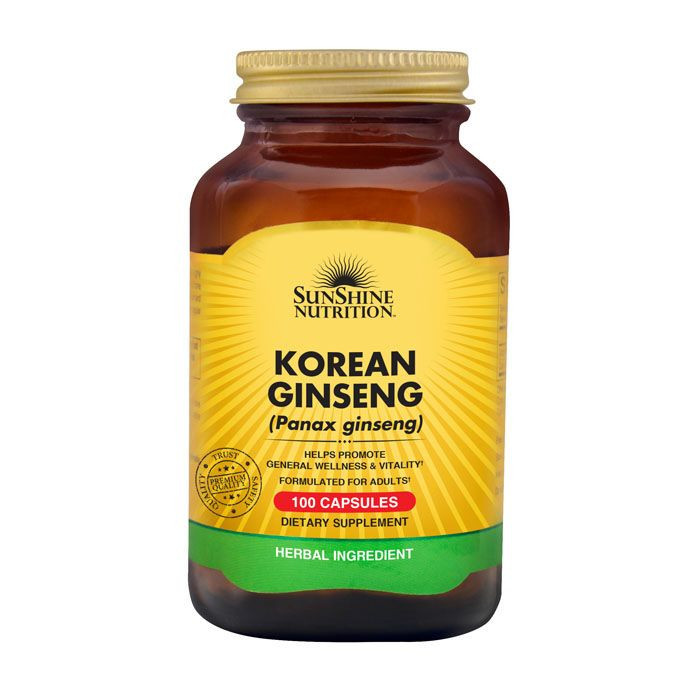 Nutrition Korean Ginseng 100 Capsules