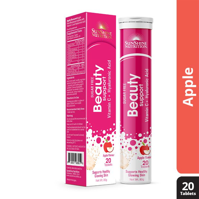 Nutrition Beauty Sugar Free Apple Flavor Effervescent Tablets