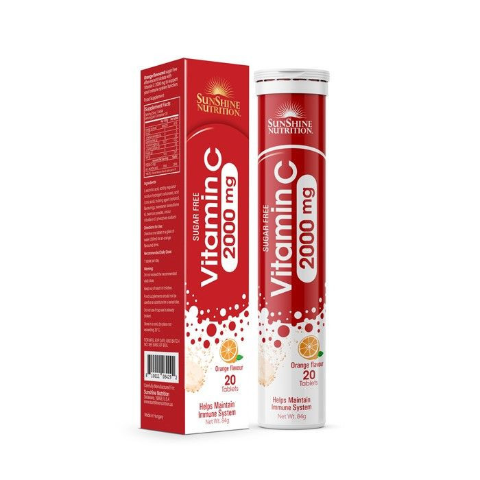 Nutrition Vitamin C 2000mg Orange Flavor Effervescent Tablet