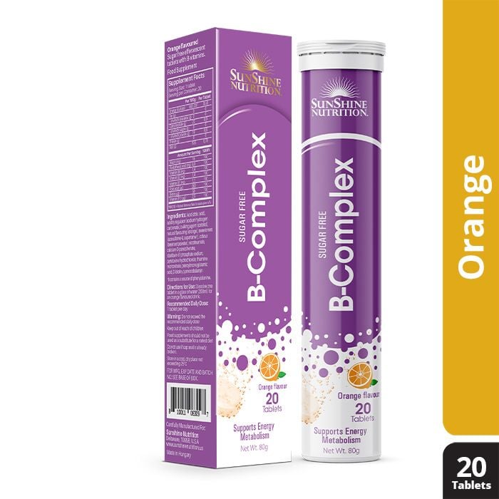 Nutrition B-complex Sugar Free Orange Flavor Effervescent Tablets