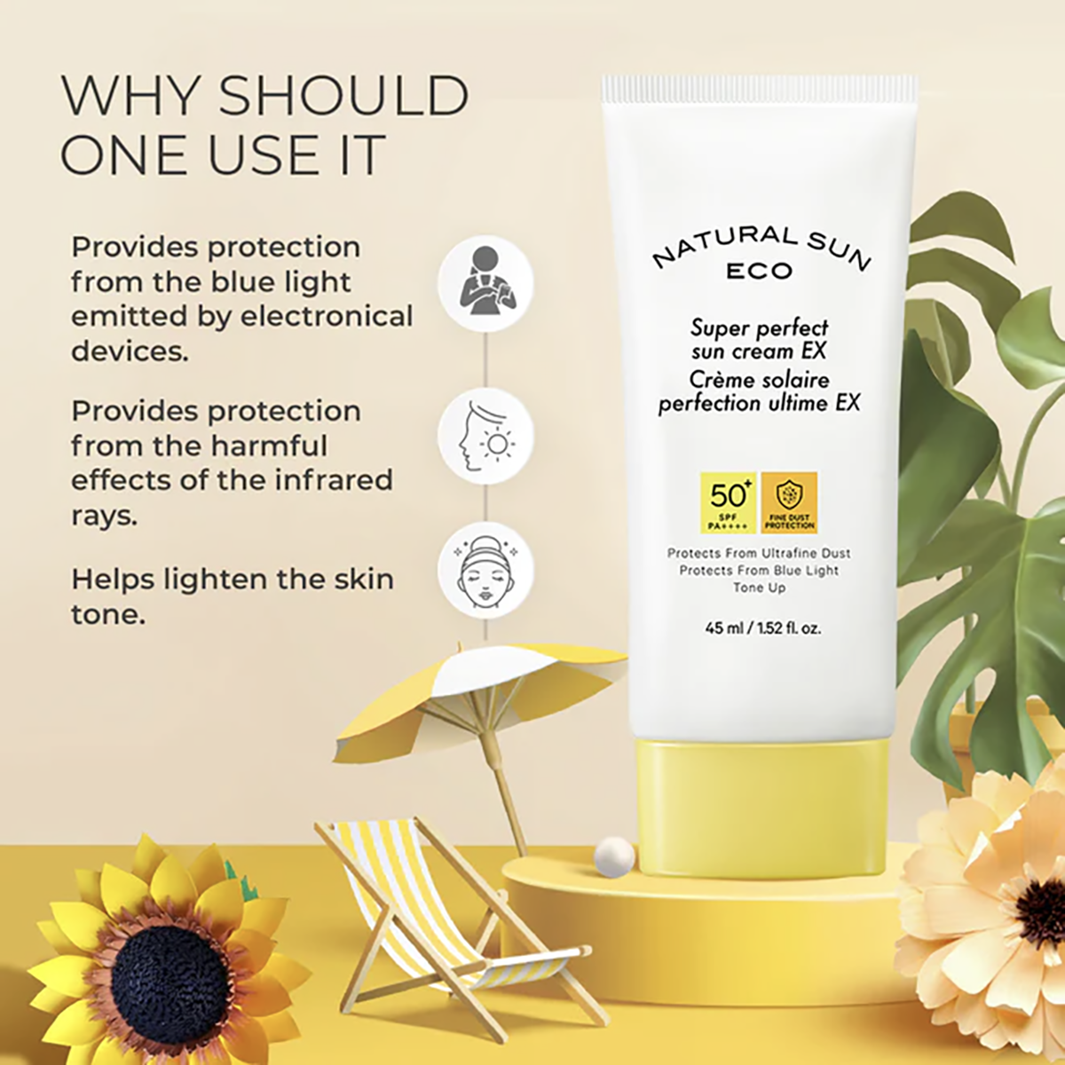 Natural Sun Eco Super Perfect Sun Cream Spf50+pa++++