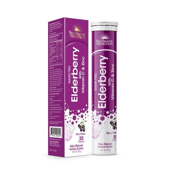 Nutrition Elderberry With Vitamin C & Zinc Effervescent Tablets