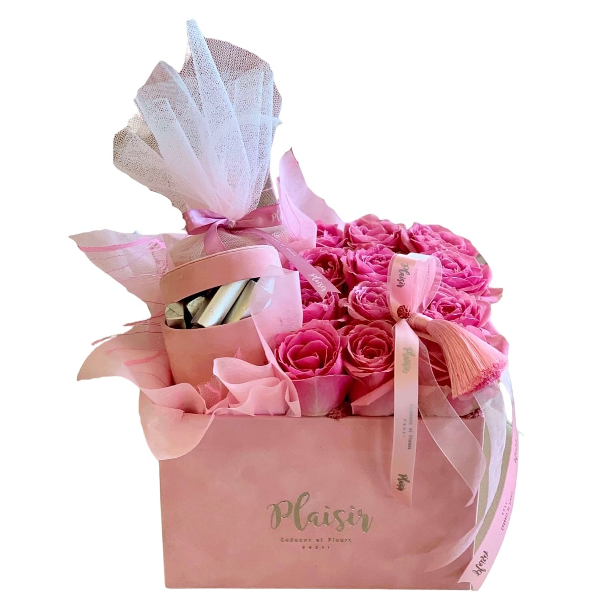 Velvet Chocobox - Roses, Chocolates, Candle