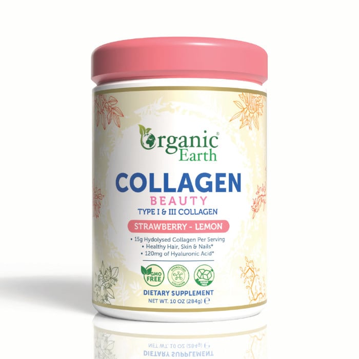 Collagen Beauty Strawberry-lemon, Hydrolysed Collagen With Hyaluronic Acid And Vitamin C
