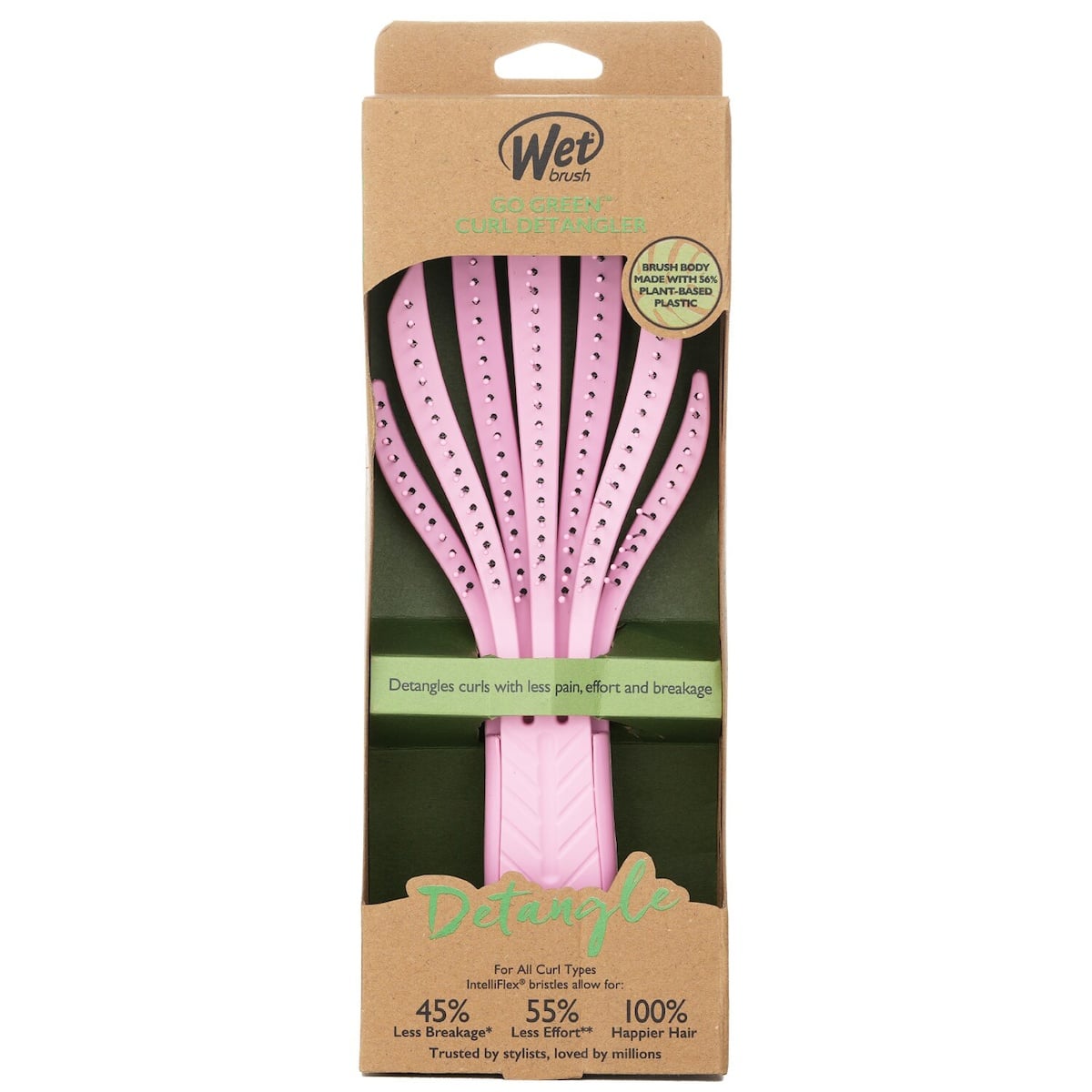 Go Green Curly Detangling Hairbrush