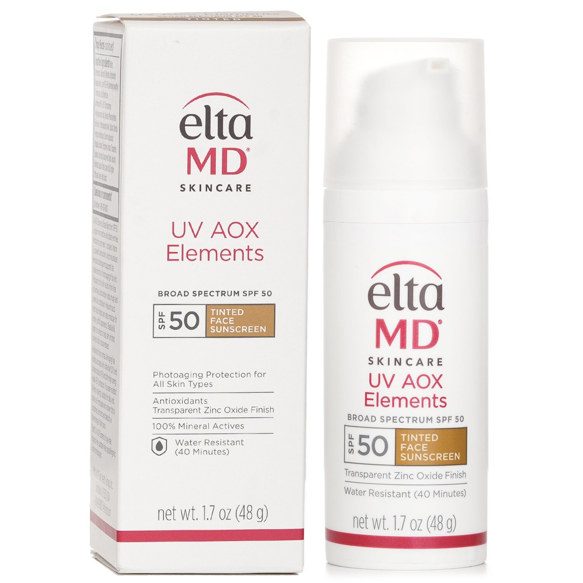 Uv Aox Elements Tinted Mineral Face Sunscreen Spf 50