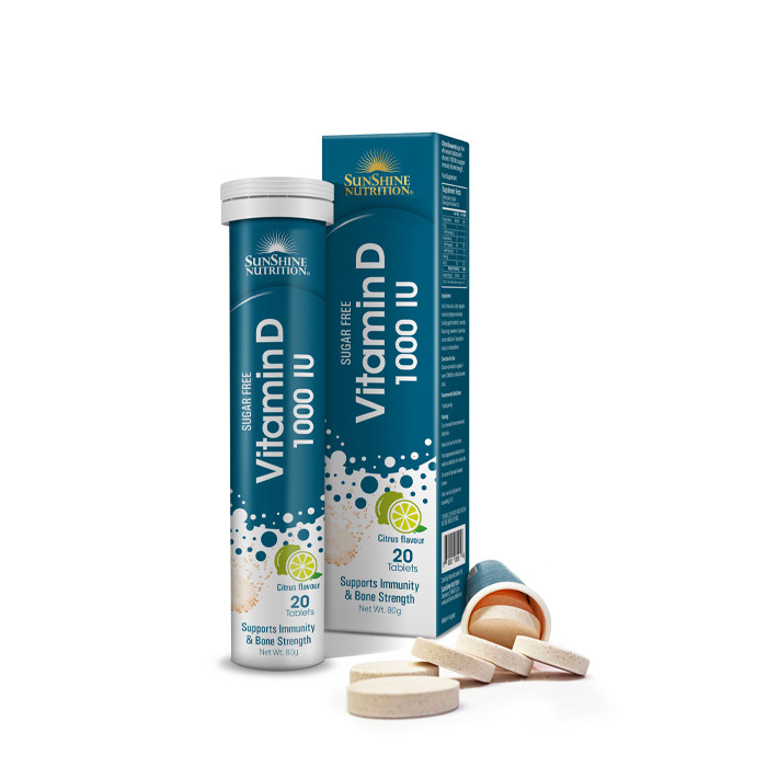 Nutrition Vitamin D 1000 Iu Citrus Effervescent