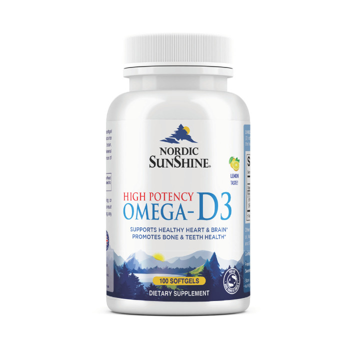 Omega With Vitamin D3 25mcg, High Potency Epa+dha