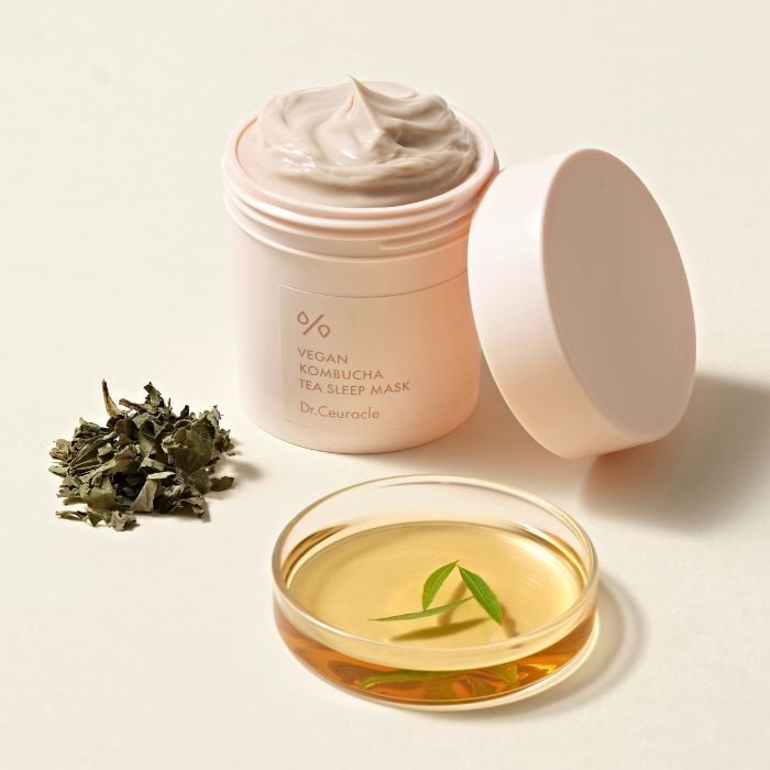 Vegan Kombucha Tea Sleep Mask, Overnight Hydration And Skin Renewal