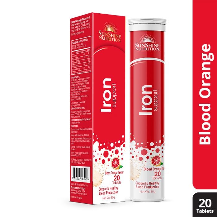 Nutrition Iron Blood Orange Flavor Effervescent Tablets