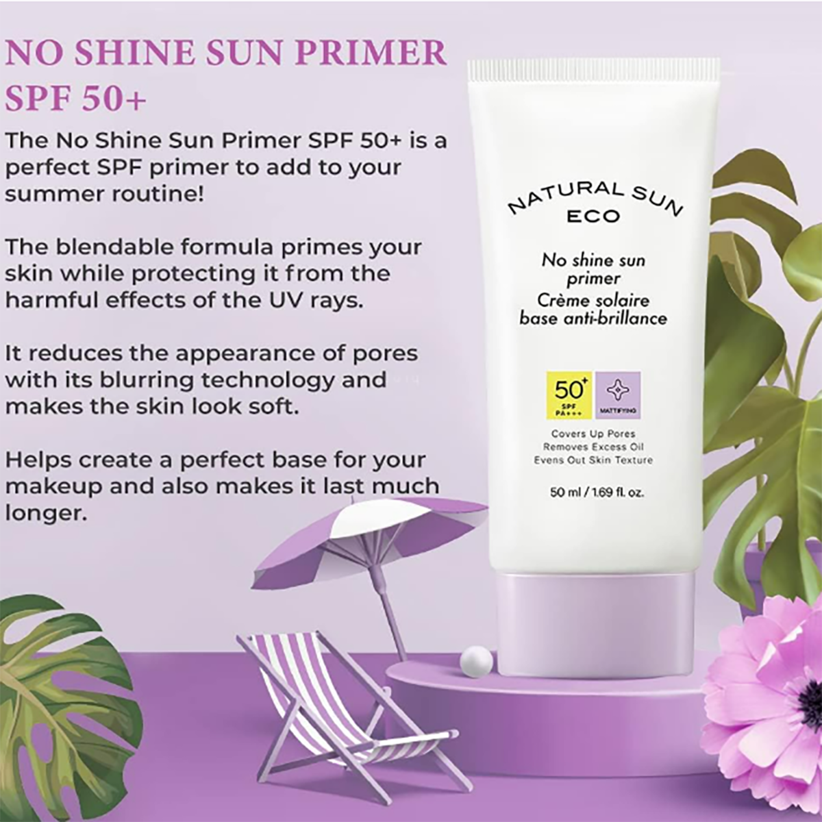 Natural Sun Eco No Shine Sun Primer Spf50+pa+++