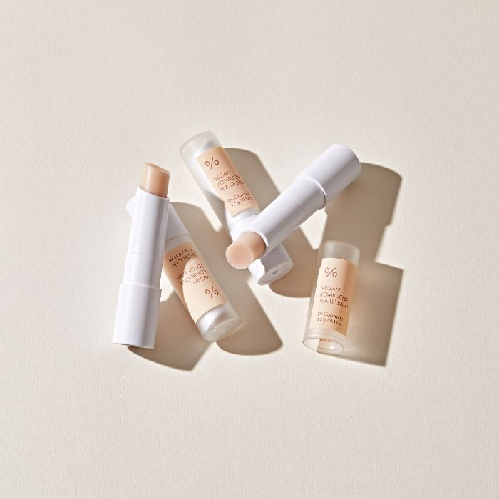 Vegan Kombucha Tea Lip Balm, Intensive Hydrating Repair For Dry Lips
