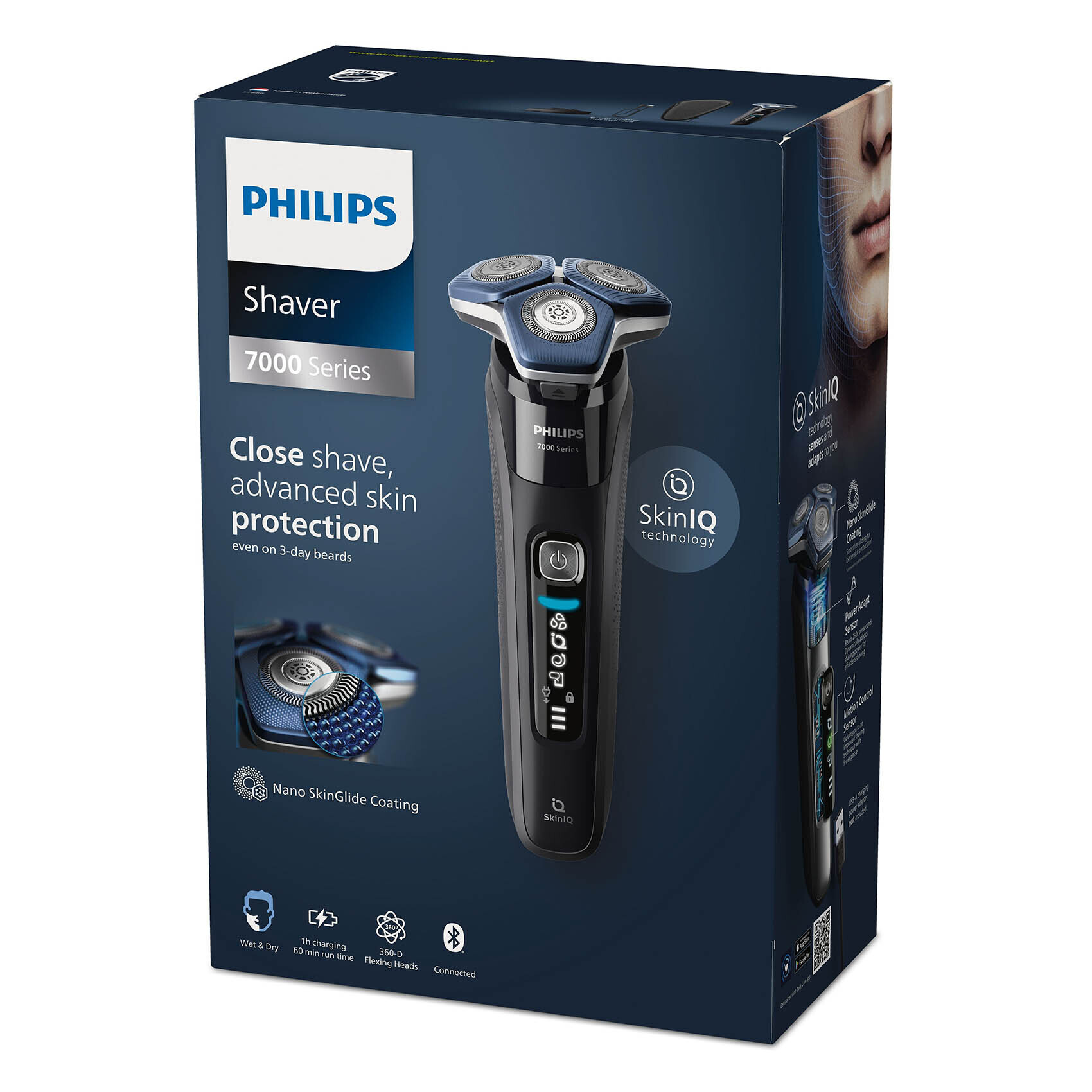 Wet & Dry Cordless Electric Shaver-s7886/35