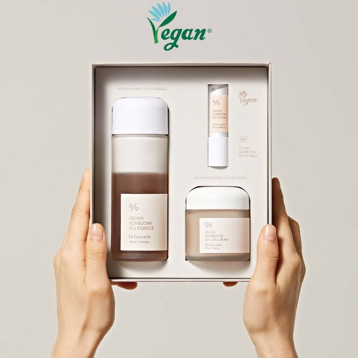 Vegan Kombucha Tea Special Set, Deep Hydration And Nourishing Skincare Kit