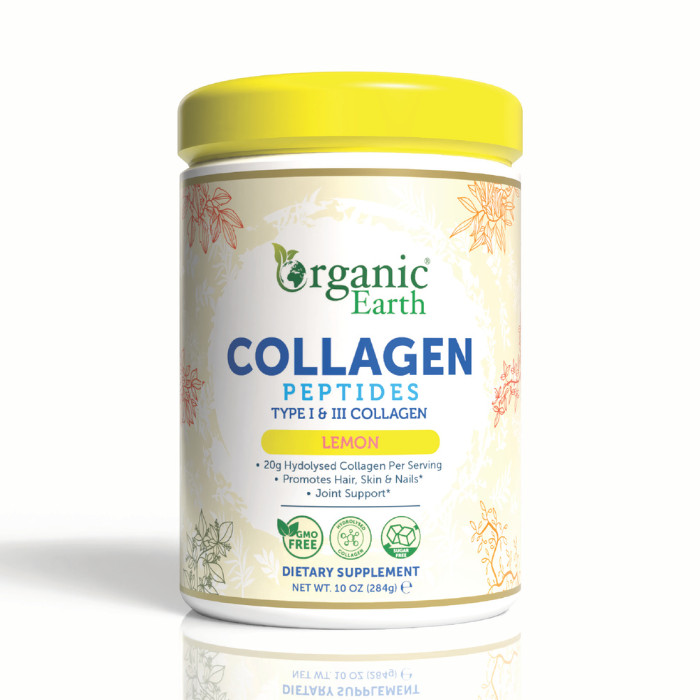 Collagen Peptides Lemon, Hydrolysed Collagen For Skin, Hair, Nails And Joints