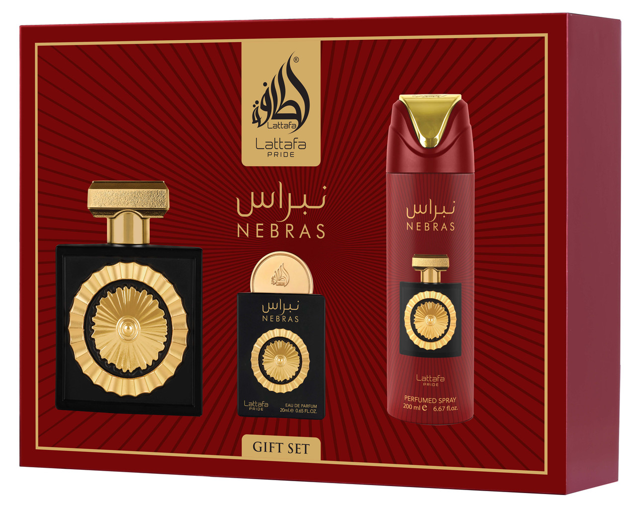 Lattafa Pride Nebras 3pcs Gift Set