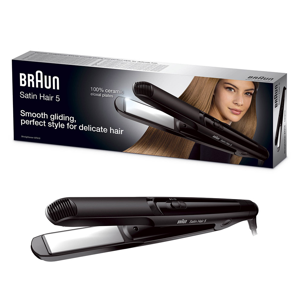 Braun Hair Straightener With Ceramic Eloxal Plates