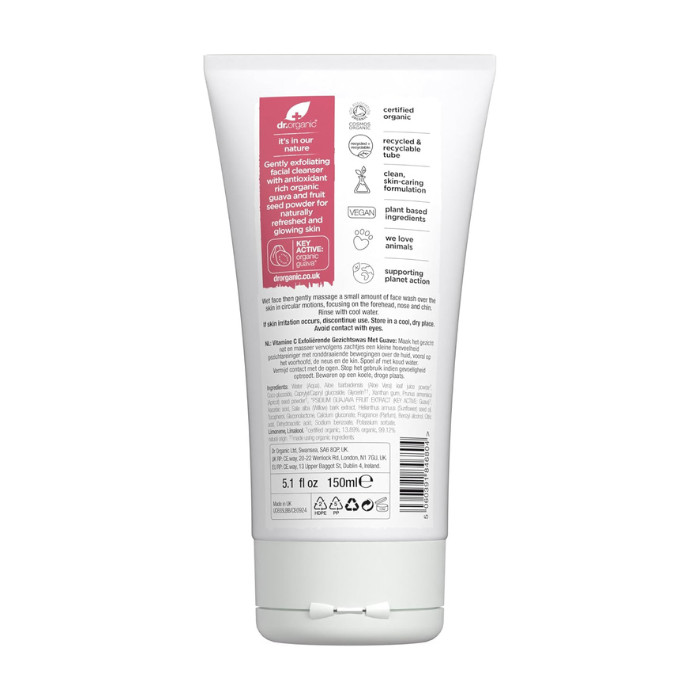 Dr Organic Guava Vitamin C Exfoliating Face Wash