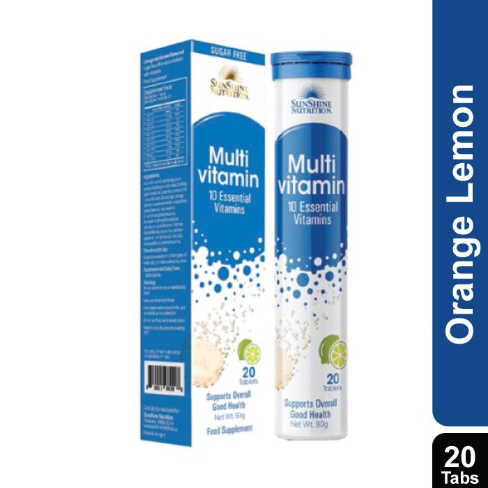 Nutrition Multivitamin Efferv Orange Lemon Tabs