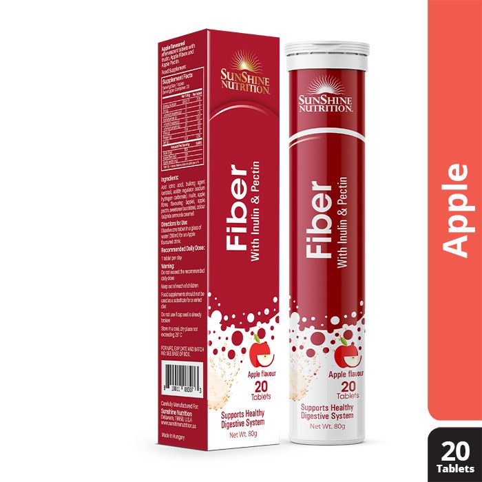 Nutrition Fiber Apple Flavor Effervescent Tablets