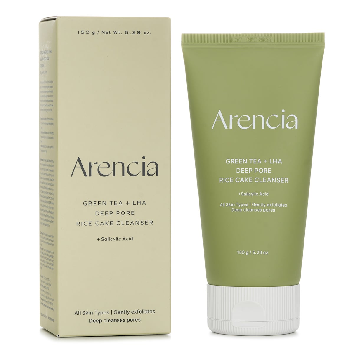 Green Tea + Lha Deep Pore Rice Cake Cleanser