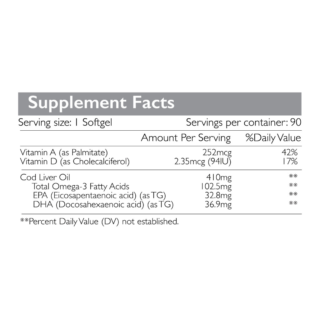 Cod Liver Oil Softgels