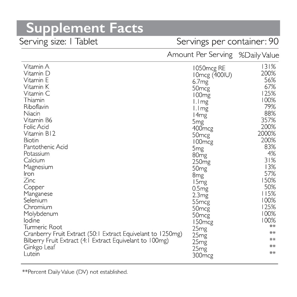 Multivitamin Women's 50+ Tab